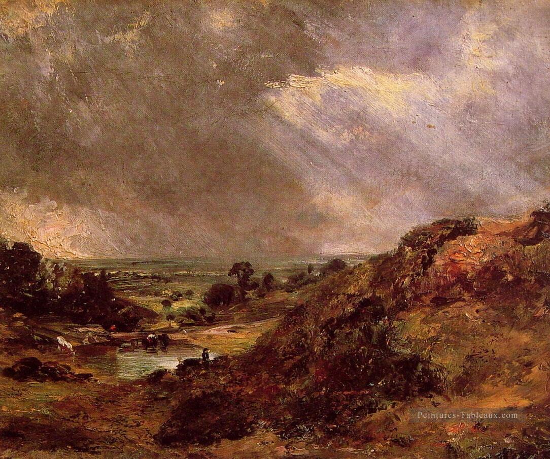 Branch Hill Pond Hampstead romantique paysage John Constable Peintures à l'huile